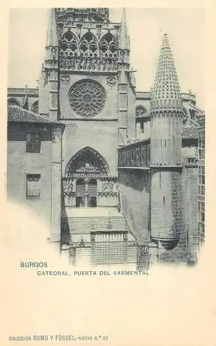 Spain Burgos Catedral Puerta del Sarmental