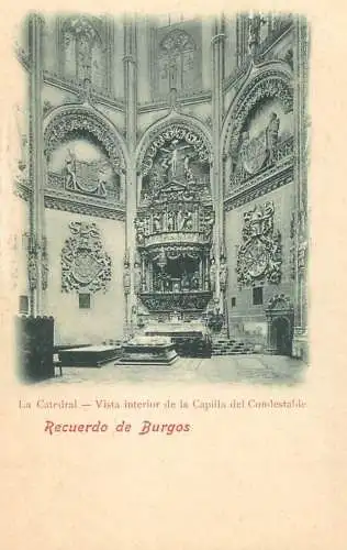 Spain Burgos Catedral vista interior de la Capilla del Condestable