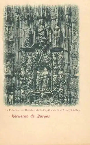 Spain Burgos Retablo de la Capilla se Sta Anna detalle