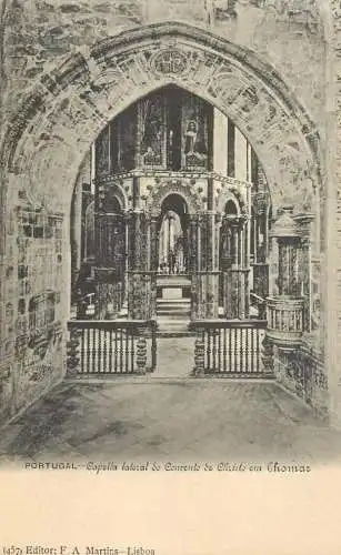 Portugal Capella lateral do Convento do Christo em Thomar