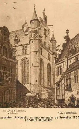 Belgium Exposition & Internationale de Bruxelles 1935 - Le Vieux Bruxelles