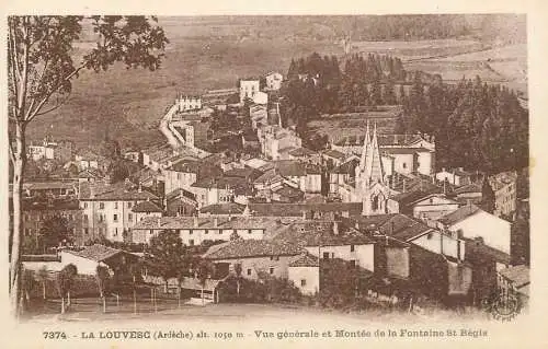 France postcard Ardèche > La Louvesc Montee de la Fontaine St. Regis