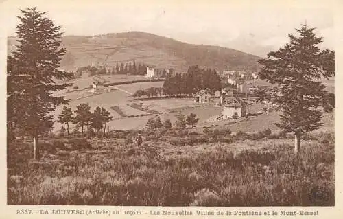 France postcard Ardèche > La Louvesc villas de la Fontaine et le Mont Besset