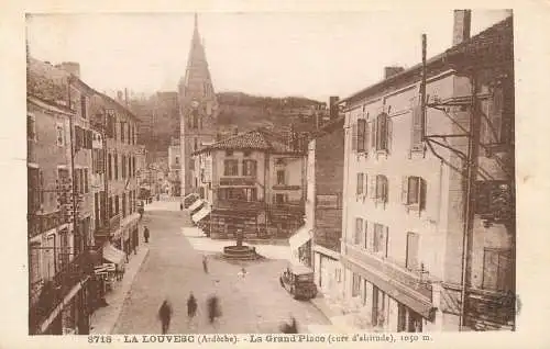 France postcard Ardèche > La Louvesc la Grand Place