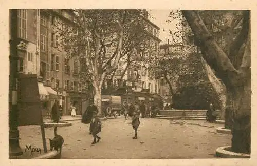 France postcard Var Toulon la place Puget