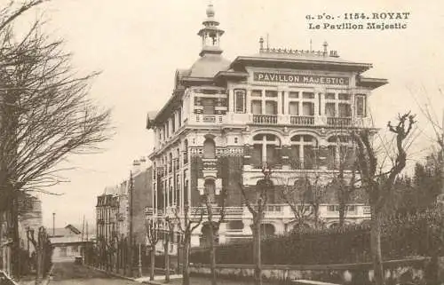 France postcard Puy-de-Dôme Royat la pavillon Majestic