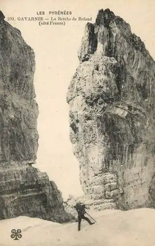 France postcard Hautes Pyrénées Gavarnie la Breche de Roland Cote France