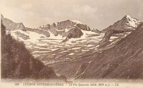 France postcard Hautes Garonne Luchon Superbagnères Le pic Quairats