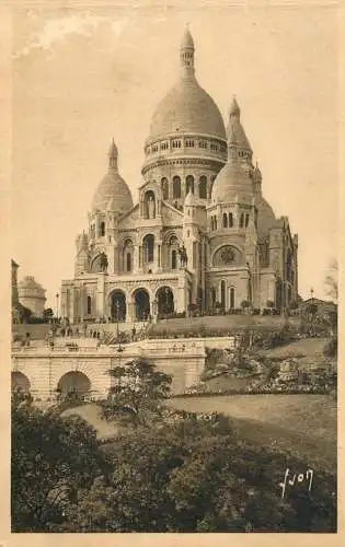 France postcard Paris basilique du Sacré Coeur de Montmartre
