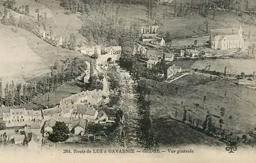 France postcard Hautes Pyrénées Gavarnie Gedre Route de Luz