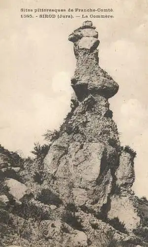 France postcard Jura Sirod la Commere rock formation