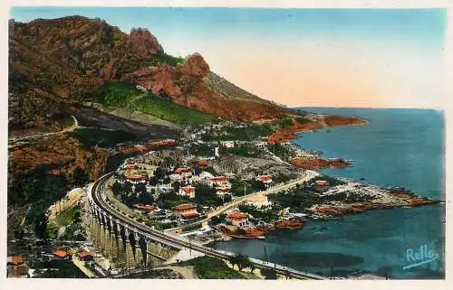 France postcard Var > Antheor la route de la Corniche d'Or et le Viaduc du Chemin de fer 1950