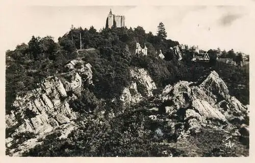 France  Postcard Domfront, Orne le donjon vue du Tertre Ste- Anne