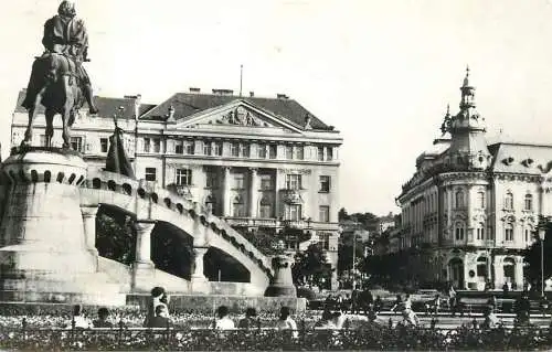 Postcard Romania Cluj-Napoca Piata Libertatii