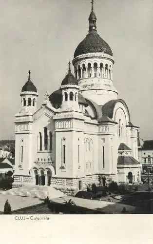 Postcard Romania Cluj-Napoca Catedrala