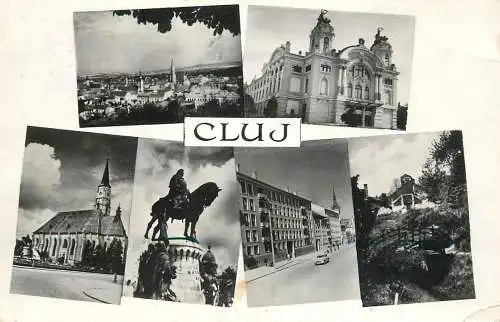 Postcard Romania Cluj-Napoca 1962