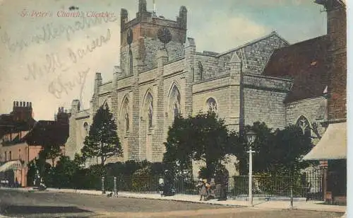 Postcard United Kingdom England Chertsey St. Peter's church