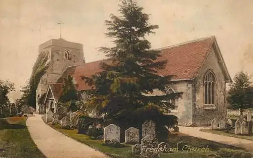 Postcard United Kingdom England Frensham church