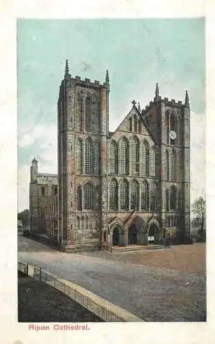 Postcard United Kingdom England Ripon Cathedral