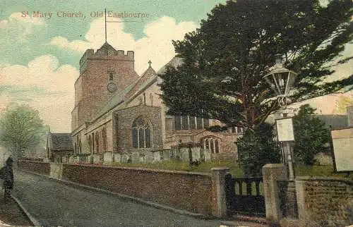 Postcard United Kingdom England St. Mary's church Old Eastbourne