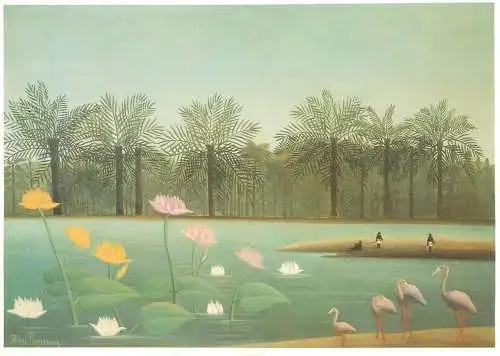 Les Flamants Henri Rousseau, dit le Douanier painting
