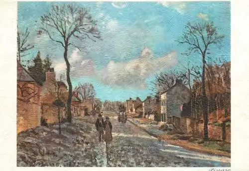 Route de Louveciennes Camille Pissaro painting