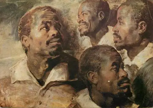 Tetes de negres Pieter-Paul Rubens painting
