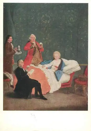 La cioccolata del mattino Pietro Longhi painting