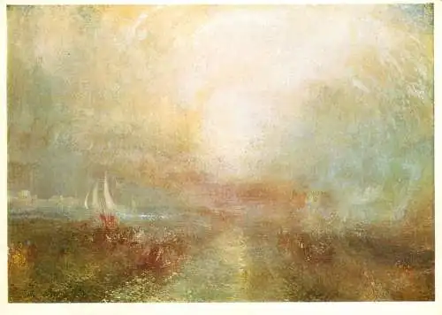 Yacht approaching the coast J.M.W Turner painting