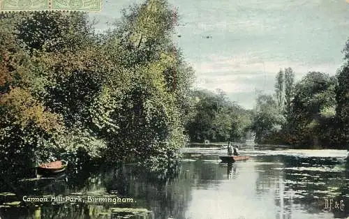 Postcard United Kingdom England Birmingham Cannon Hill Park