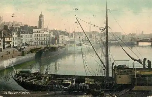 Postcard United Kingdom Scotland Aberdeen harbour