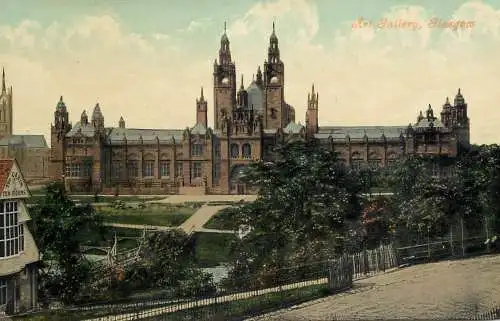 Postcard United Kingdom Scotland Glasgow art gallery