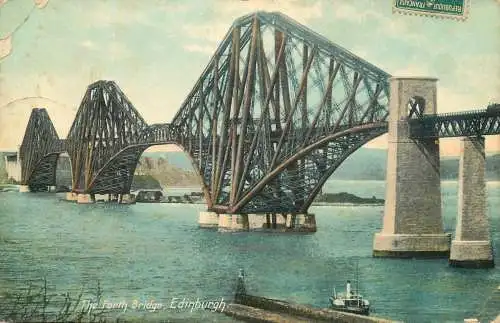 Postcard United Kingdom Scotland  Edinburgh the Forth Bridge