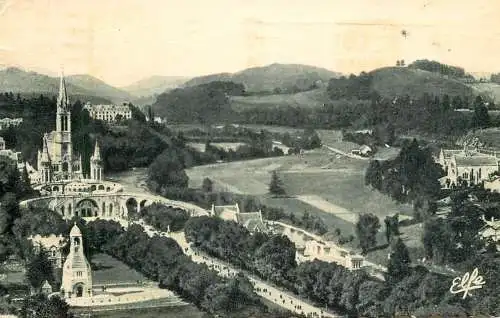 Postcard France Lourdes lla vallee