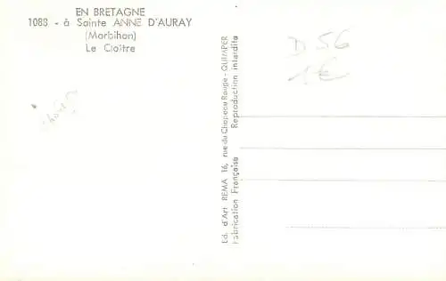 Postcard France Morbihan > Sainte Anne d'Auray