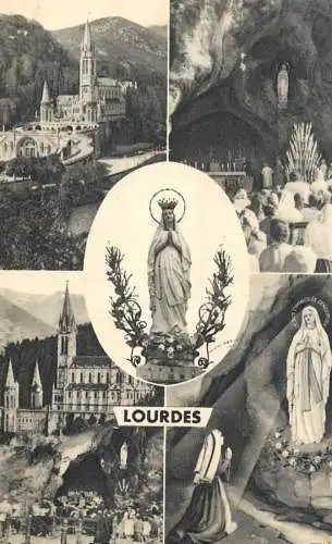 Postcard France Hautes Pyrénées > Lourdes religious scene