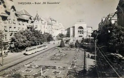 Romania Timisoara Bd-ul "30 Decembrie" tramvai