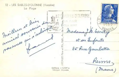 France postcard Vendée > Sables d'Olonne