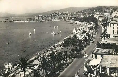 France postcard Cannes la plage