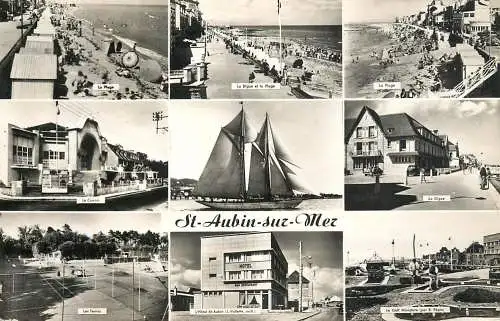 France postcard Calvados Saint Aubin sur Mer