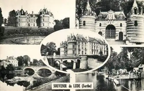 France postcard souvenir de Lude chateau