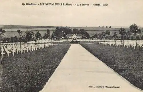 France Oise-Aisne Seringes et Nesles (Aisne) cimitiere vue generale
