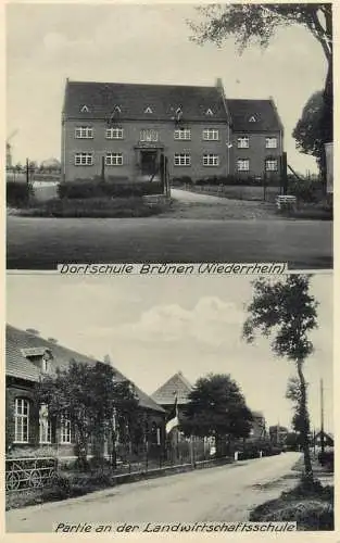 Germany Dorfschule Brunnen (Niederrhein) & Partie and der Landwirtschaftsschule