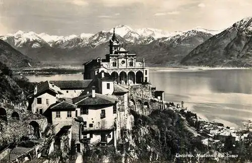 Postcard Switzerland Locarno Madonna del Sasso