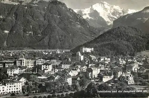 Postcard Switzerland Interlaken und die Jungfrau