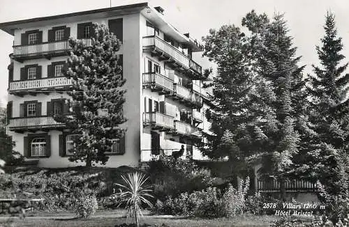 Postcard Switzerland Villars Hotel Bristol