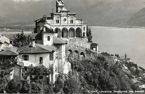 Postcard Switzerland Locarno Madonna del Sasso