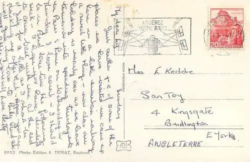 Postcard Switzerland St. Cergue