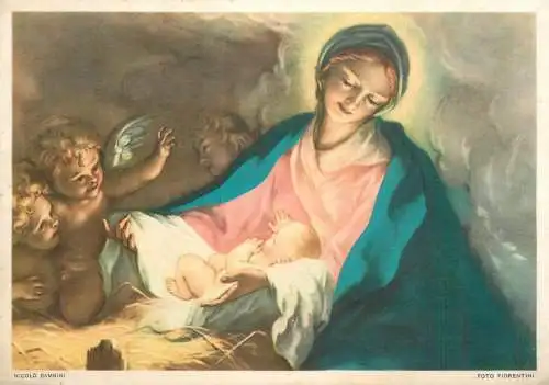 Nicolo Bambini la Vergine che adora il figlio