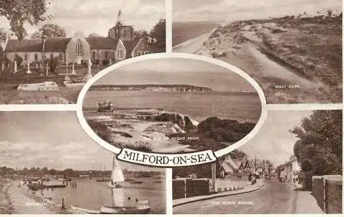 Postcard United Kingdom England Milford on Sea